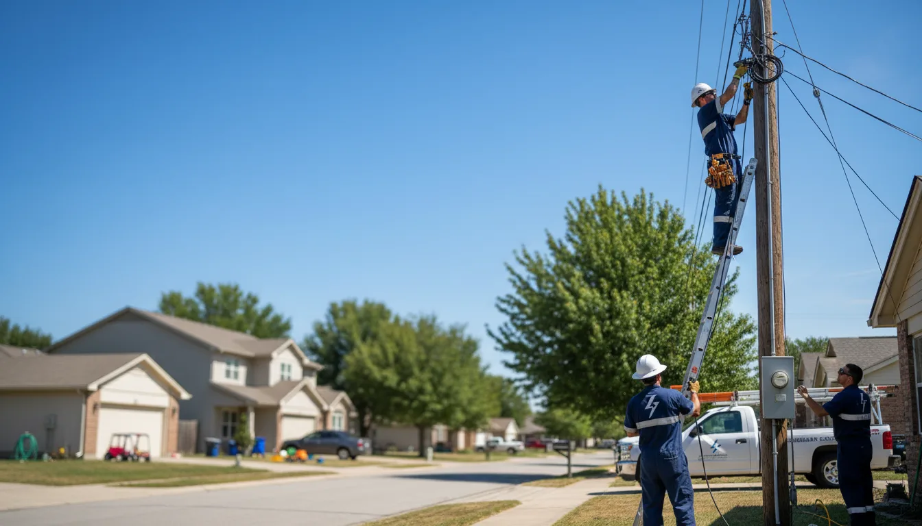 Residential electrician providing installation services in Cayuga, ND